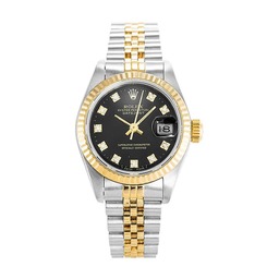 (image for) Rolex Datejust 69173 Lady Diamond Black Dial Premium Replica 1:1