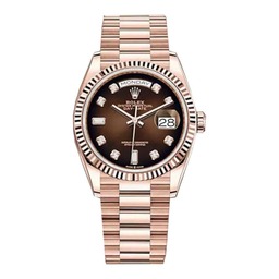(image for) Rolex Day-Date 128235 “Brown Ombre Dial” Top Grade Clone 1:1