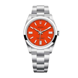 (image for) Rolex Oyster Perpetual 126000 “Coral Red Dial” Ultra Detailed Clone