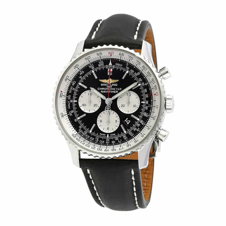 Breitling Navitimer B01 Chronograph 46 AB0127211B1X1 “Black Dial” Signature Copy Edition