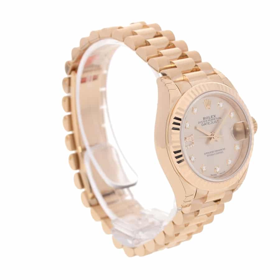 Rolex Lady-Datejust 279175 Everose Gold Authentic Copy 1:1