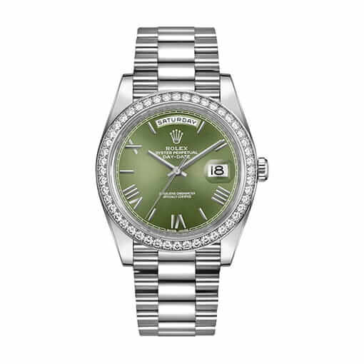 Rolex Day-Date 228238 “Olive Green” Mirror Replica 1:1