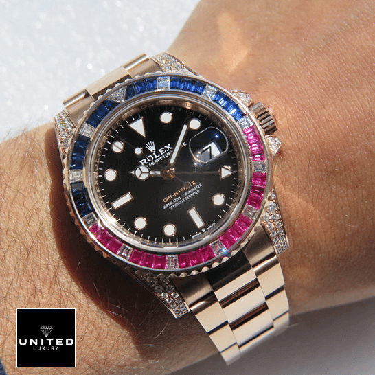 Rolex GMT-Master II 126755SARU “Diamond Bezel” True to Original Copy