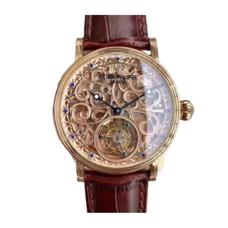 (image for) Patek Philippe Grand Complications Tourbillon Sapphire Rose Gold Ultra Fine Replica
