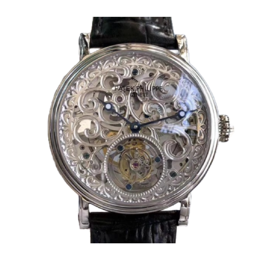(image for) Patek Philippe Grand Complications P83000 Tourbillon Silver Dial Perfect Clone Quality